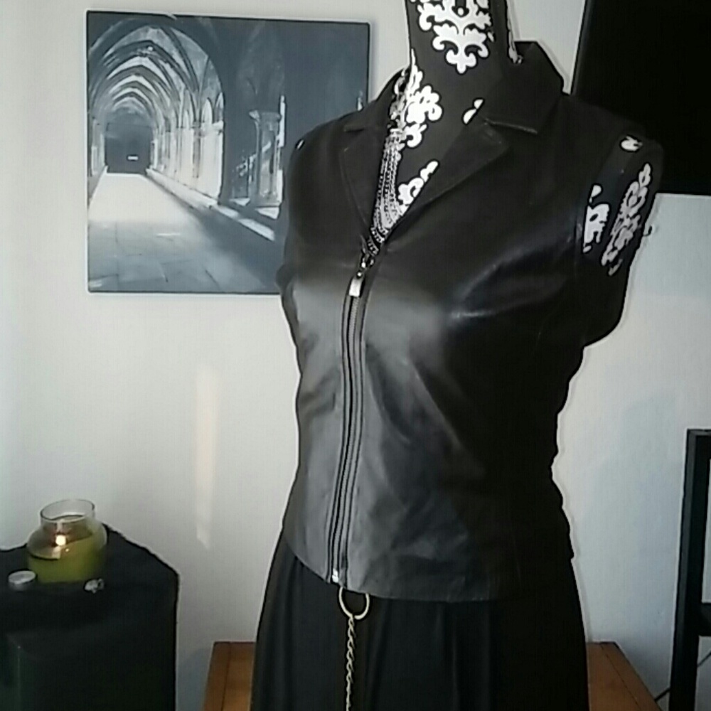 Margaret Godfrey Vintage Leather Vest