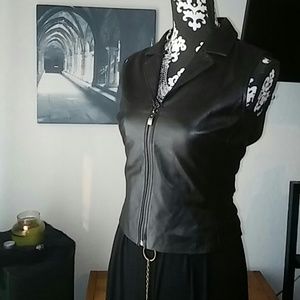 Margaret Godfrey Vintage Leather Vest
