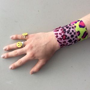 90's Fuzzy Slap Bracelets