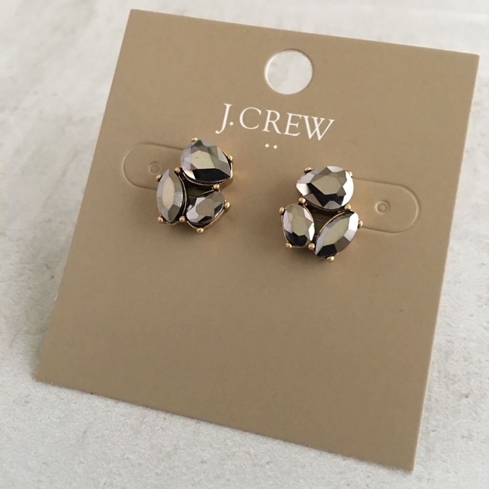 J. Crew Crystal Trio Earrings - Picture 2 of 5