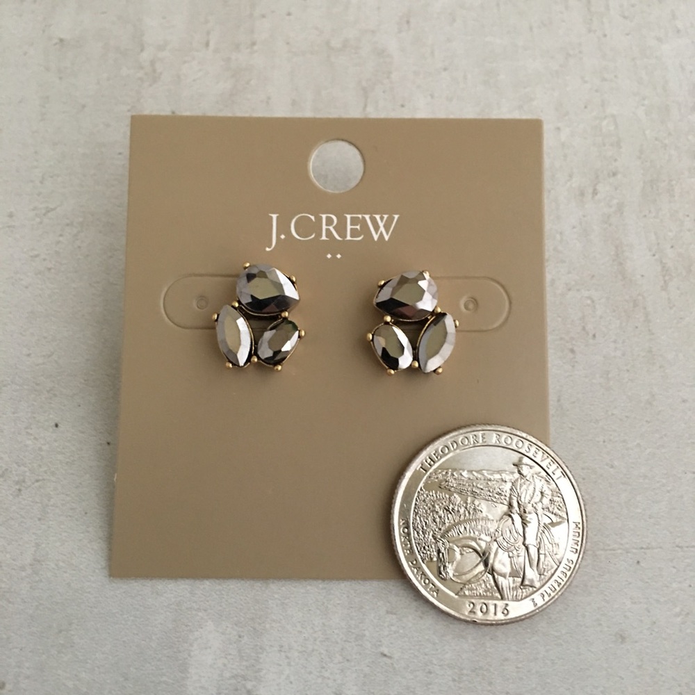 J. Crew Crystal Trio Earrings - Picture 5 of 5