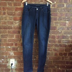 Dark denim skinny jeans