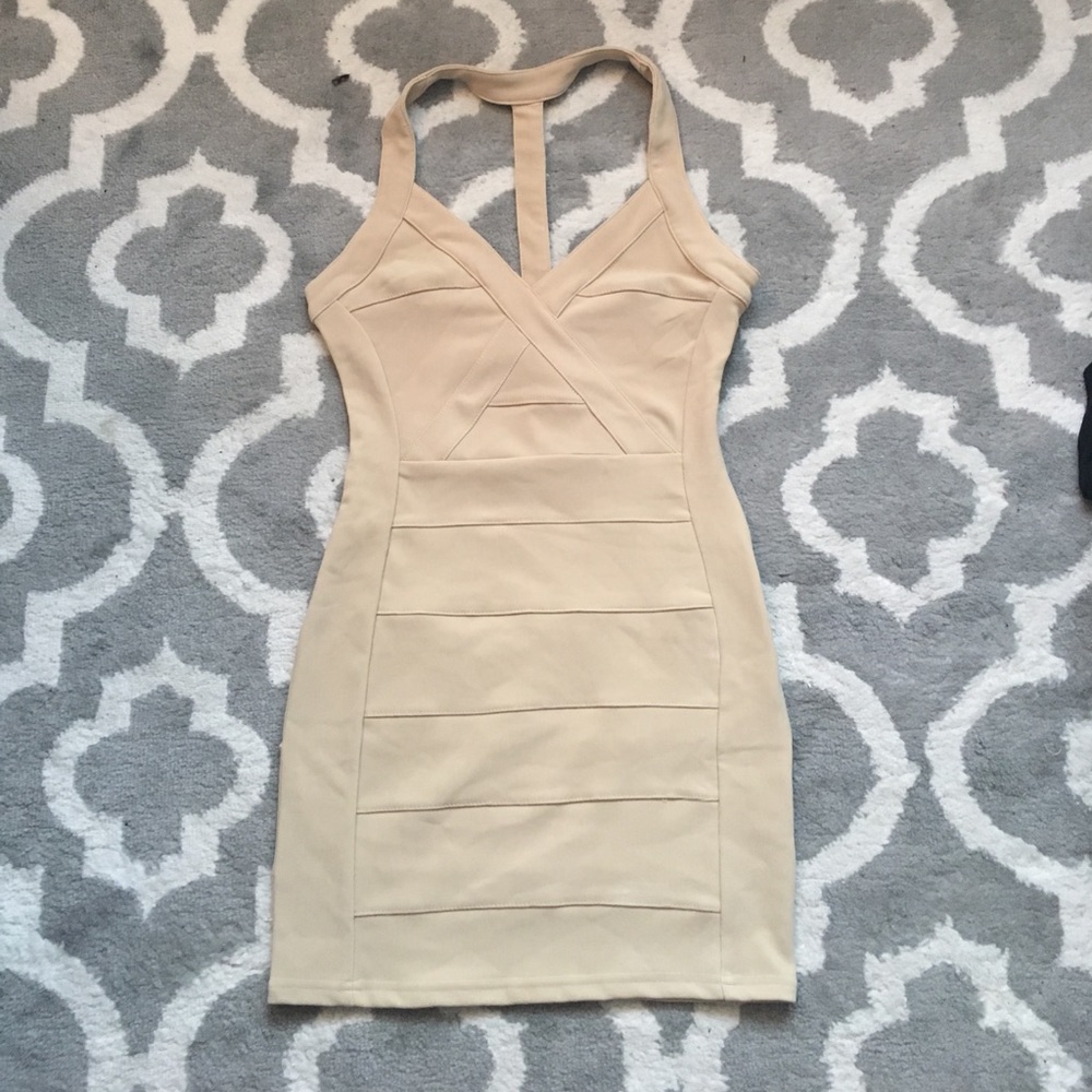 Tobi Nude Halter Dress
