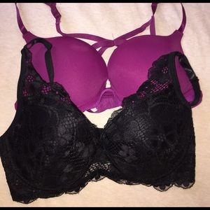 NWOT BUNDLE 34 B PUSH UP BRAS