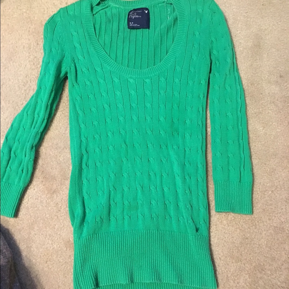 Green AEO sweater
