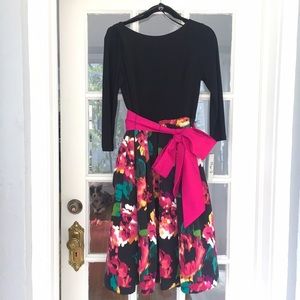 NWT Eliza J Black & Floral Dress! 🌺