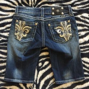 Miss Me Bermuda Capri Shorts