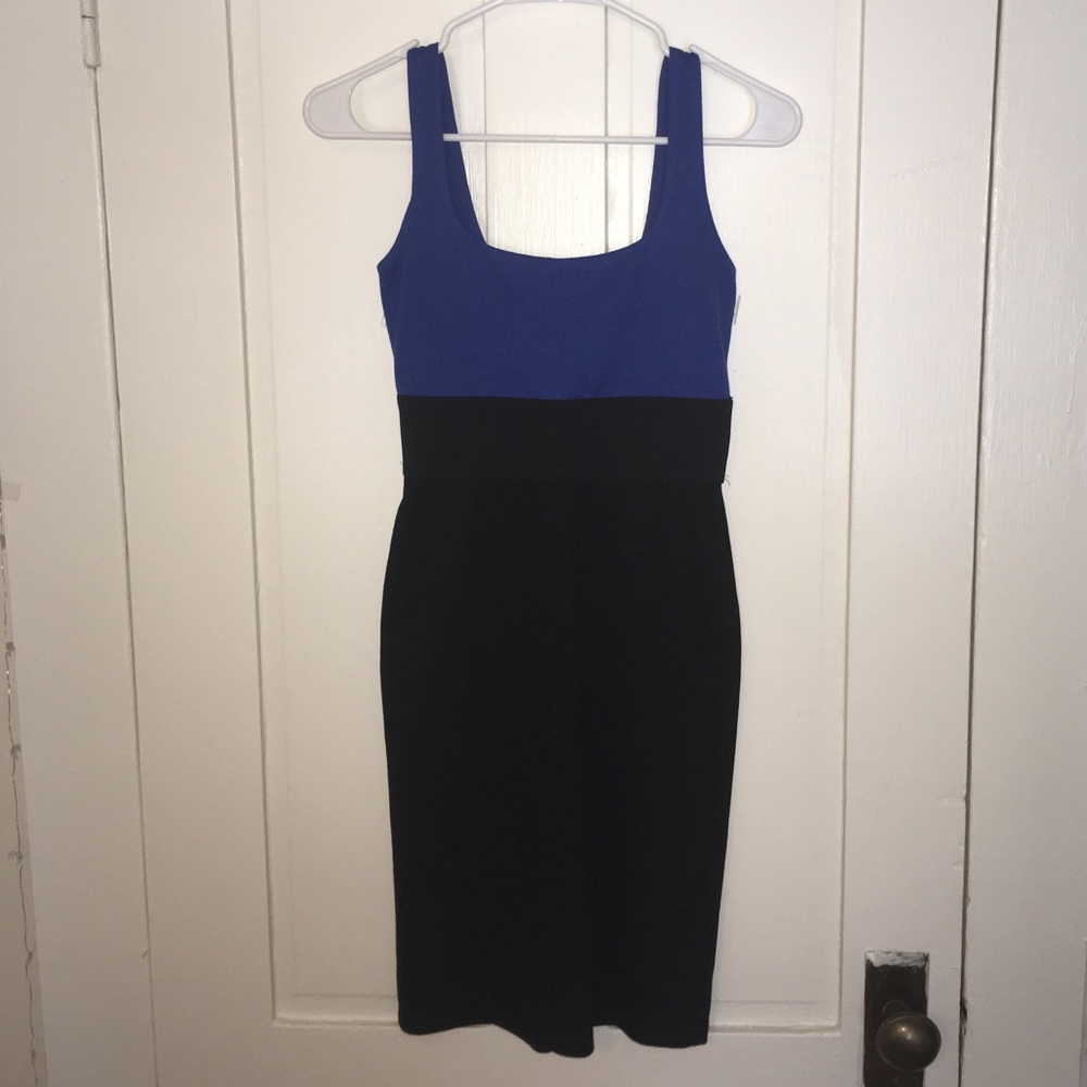 Necessary Objects Royal Blue/Black Dress XS