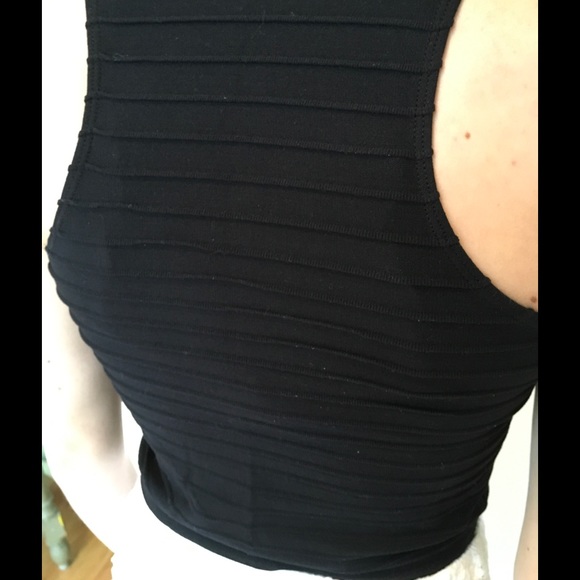 Black Crop Top - Picture 3 of 3