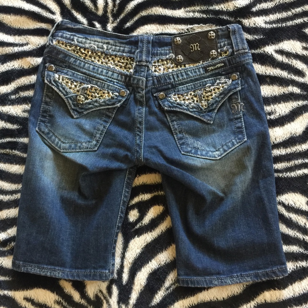 Miss Me Bermuda Capri Shorts