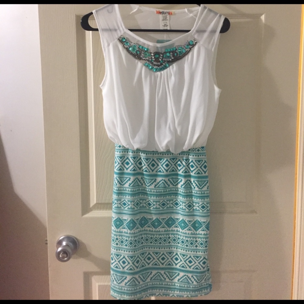 Brand new jewel accent dress