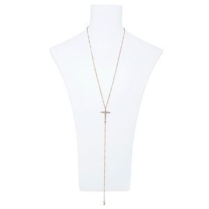 The Third Day Jewelry - "Believer" Trendy Cross Gold Long Necklace The Third Day Jewelry - "Believer" Trendy Cross Gold Long Necklace