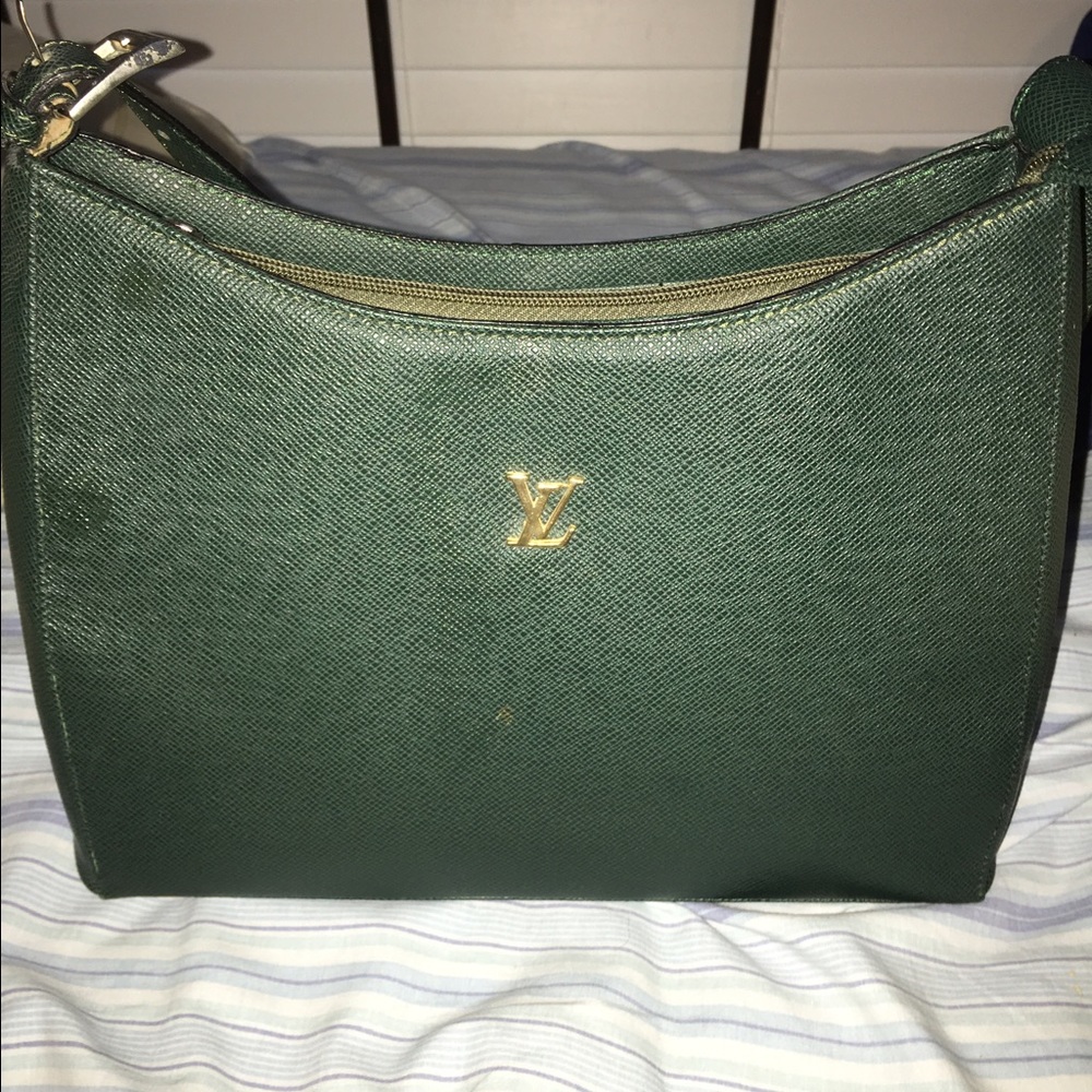 Louis Vuitton Leather Green Bag