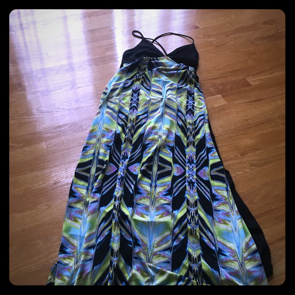 multiple color long dress