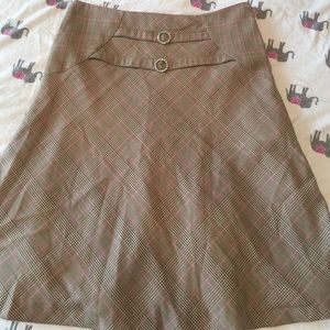Anthropologie plaid skirt