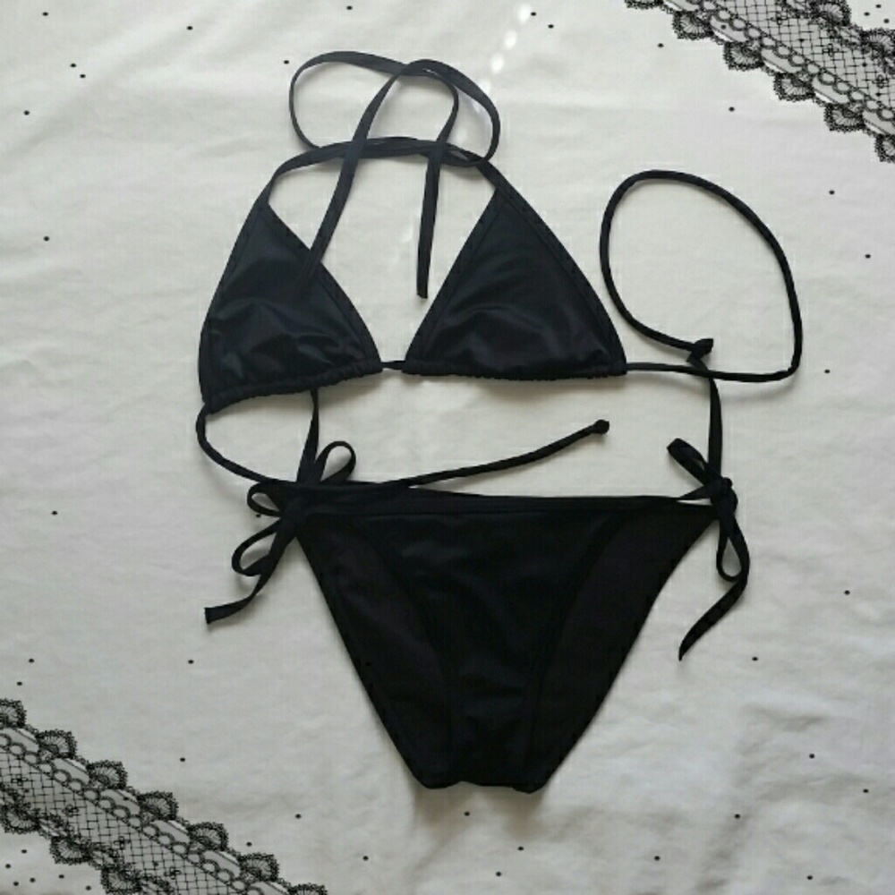 Victoria's Secret Black String Bikini