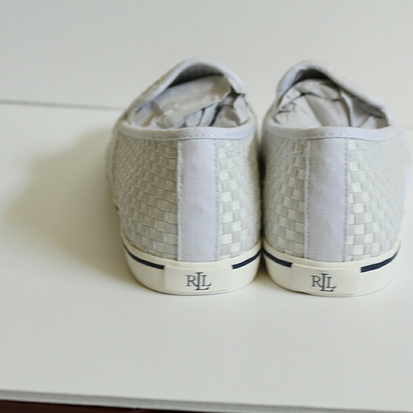 NIB Ralph Lauren White Janis Slip on sneaker sz 11 - Picture 5 of 6