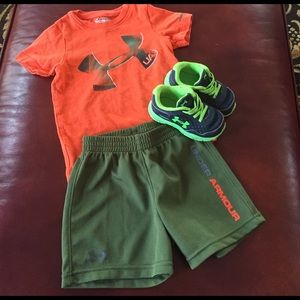 Baby Under Armour Bundle-Shirt, Shorts, Shoes