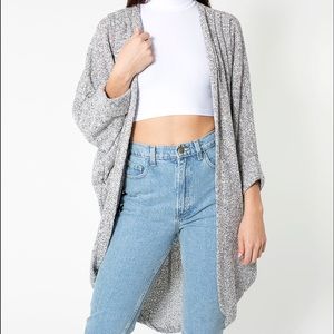American Apparel long grey cardigan