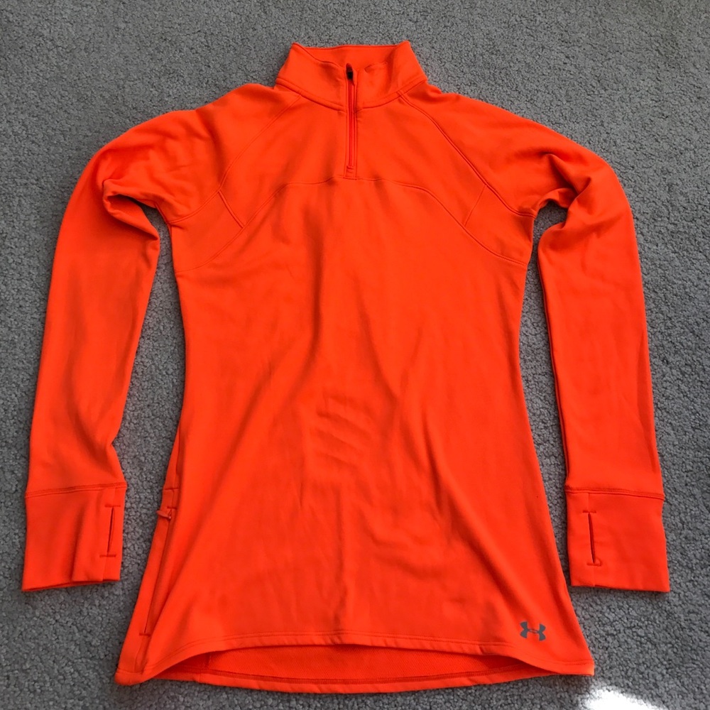 VGUC UA 1/4 zip fleece lined LS running top