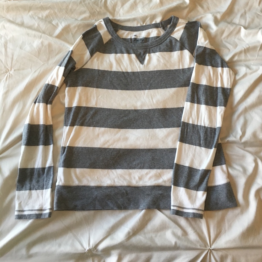 Gap striped long sleeve shirt, size medium