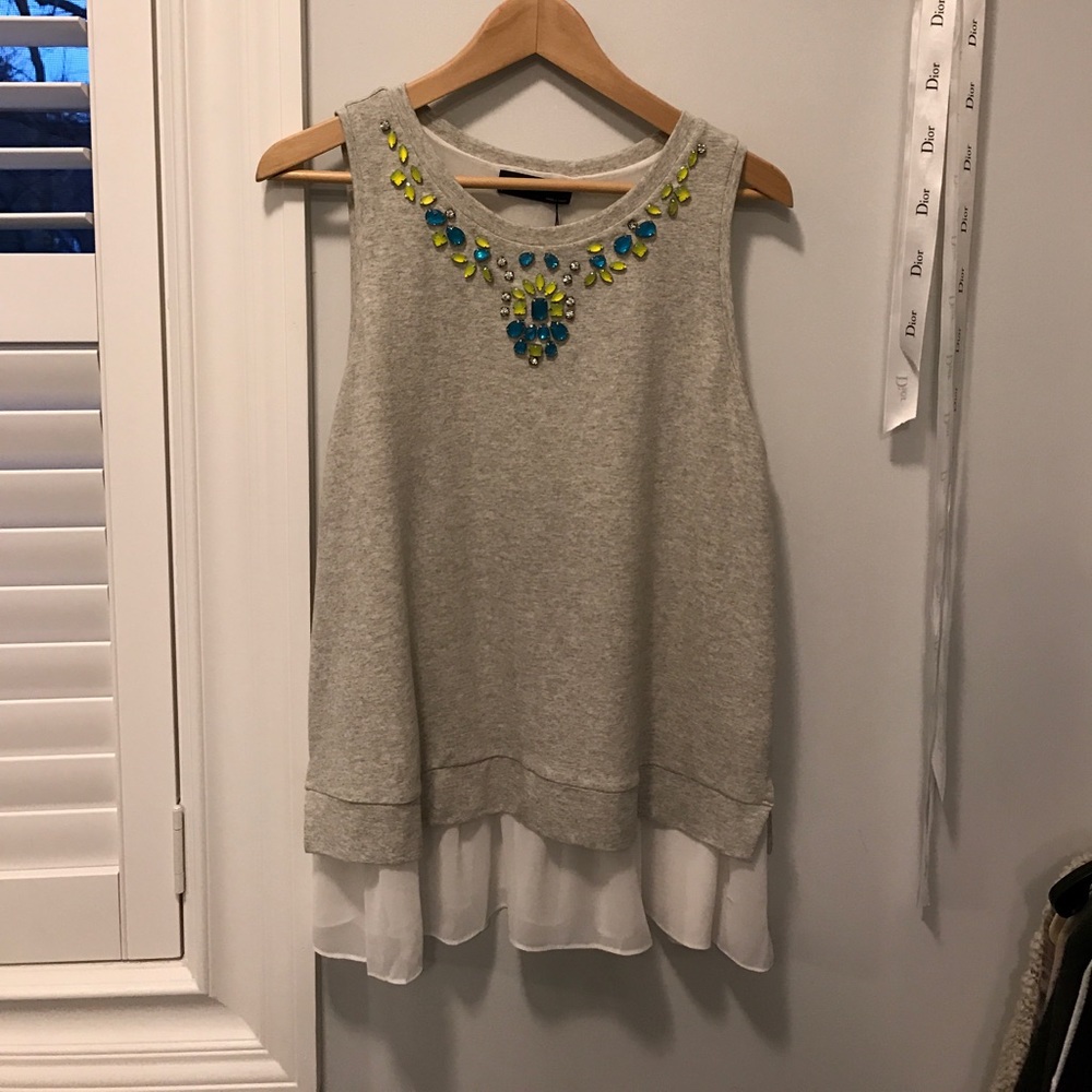 NWT Sleeveless layered top from Bloomingdales
