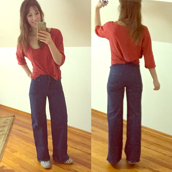 H&M Denim - H&M high waist wide leg jeans