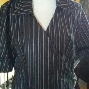 Ashley Stewart Size 16 Denim Wrap Dress