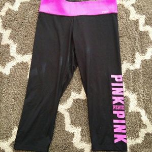 PINK crop workout pants