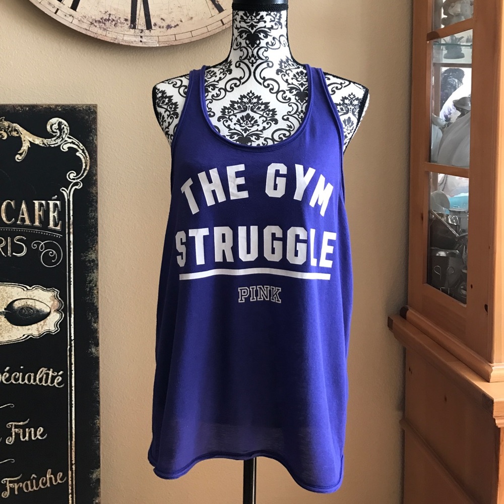 🌟Pink "The Gym Struggle" Tank Top🌟