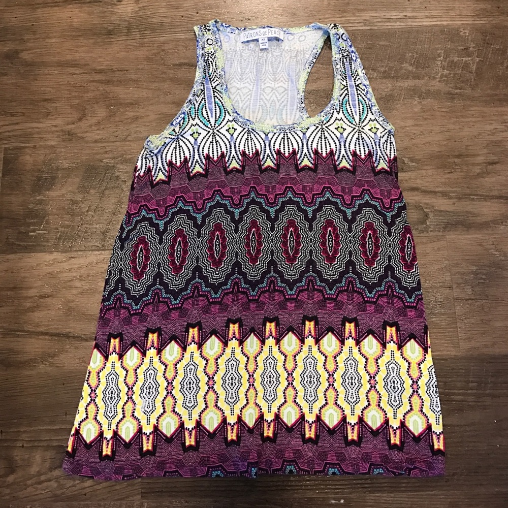 Patrons of Peace bohemian tank top