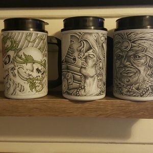 Tattooed coffee mugs