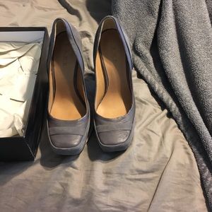 LAMB grey heels size 8.5