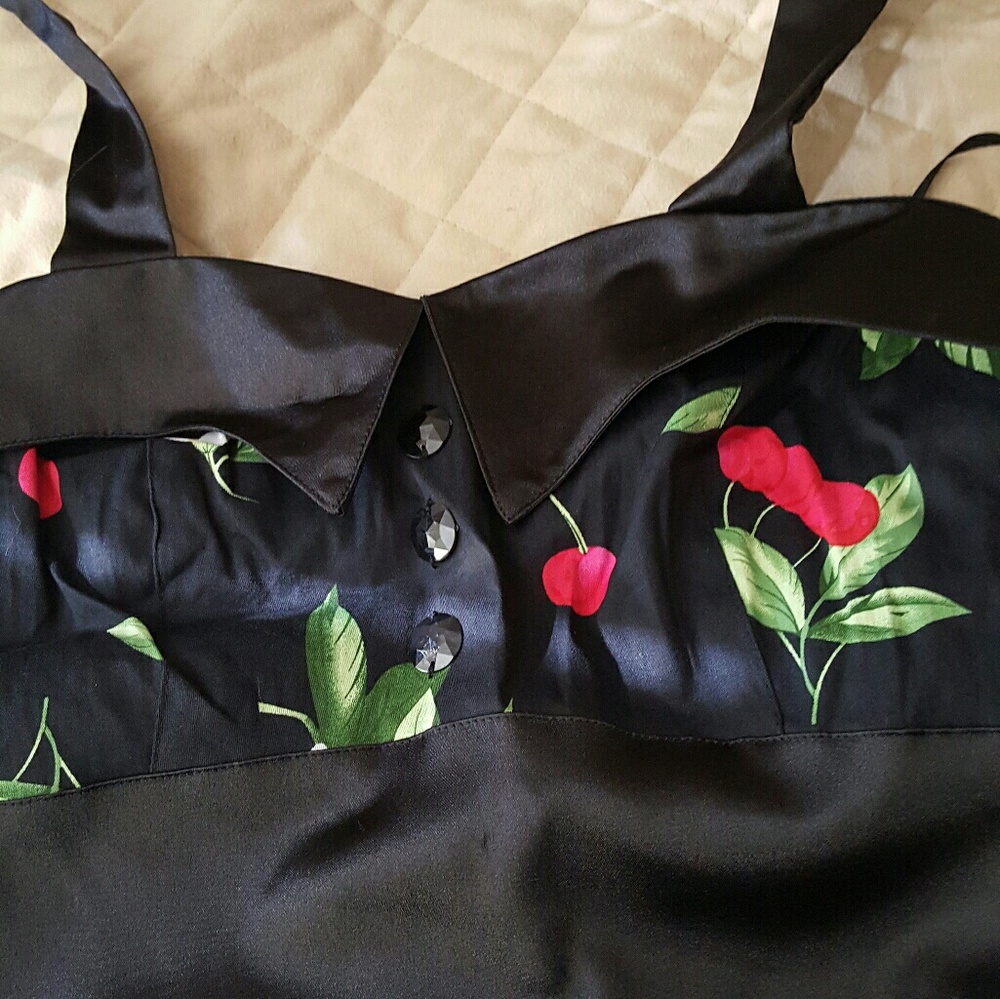 Cherry Halter Pin Up Dress