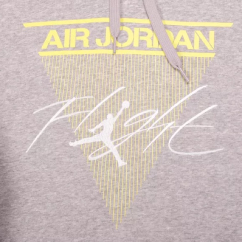 Nike Air Jordan Flight Heather Grey Hoodie XL - Picture 2 of 4
