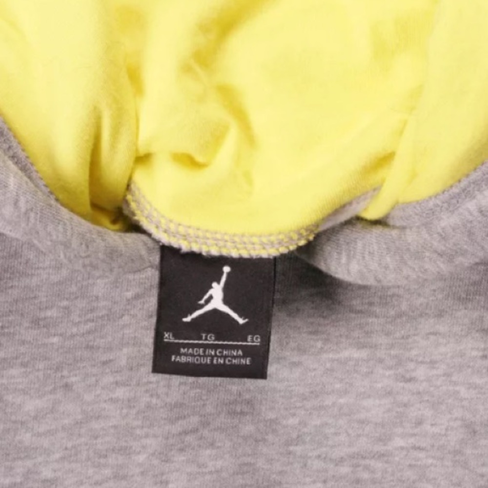 Nike Air Jordan Flight Heather Grey Hoodie XL - Picture 3 of 4