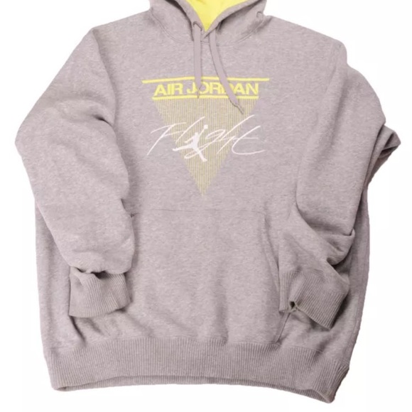 Nike Other - Nike Air Jordan Flight Heather Grey Hoodie XL