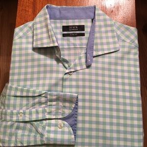 Saks Fifth Avenue Black slim fit shirt Saks Fifth Avenue Black slim fit shirt