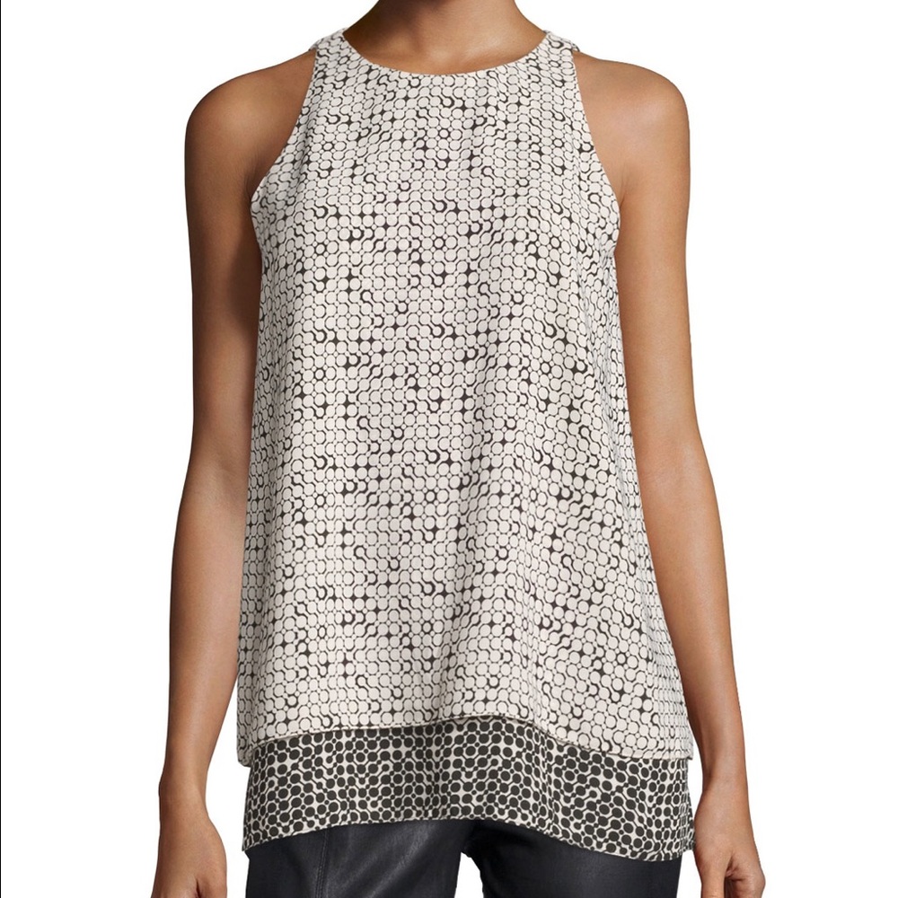 MAX STUDIO NWT SLEEVELESS LAYERED SPLIT BACK TANK