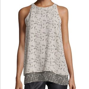 MAX STUDIO NWT SLEEVELESS LAYERED SPLIT BACK TANK