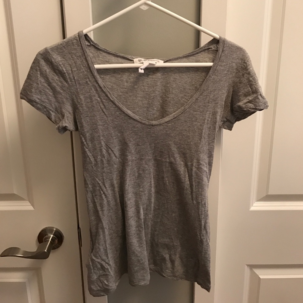 Very Soft Gray V-Neck Tee