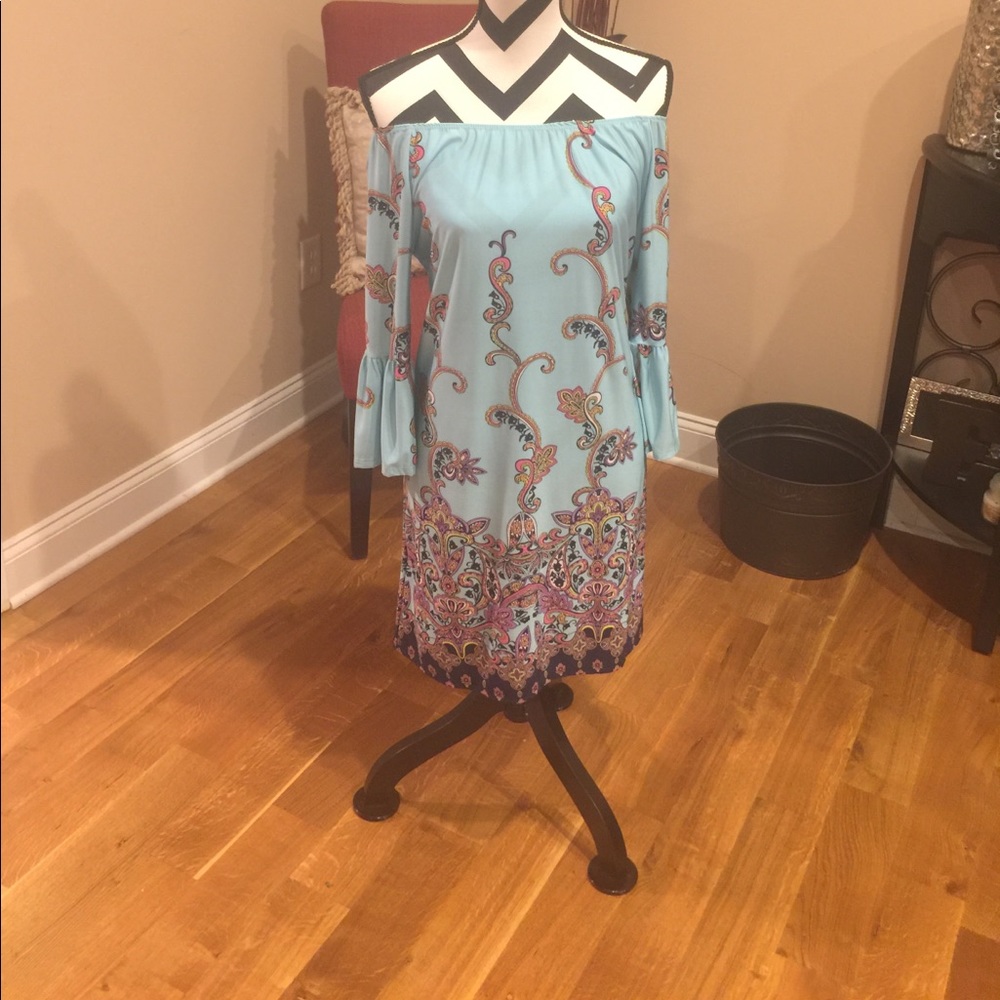 Paisley Print Dress Bell sleeve🆕 - Picture 7 of 8