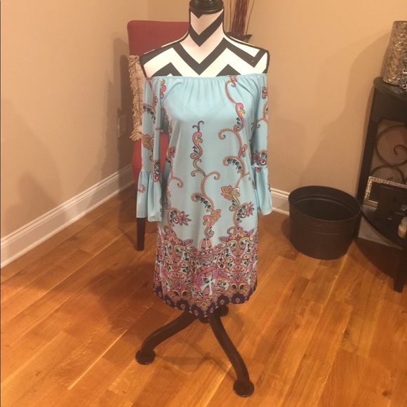 Paisley Print Dress Bell sleeve🆕 - Picture 6 of 8