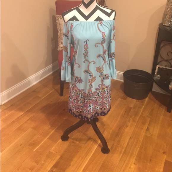 Paisley Print Dress Bell sleeve🆕 - Picture 7 of 8