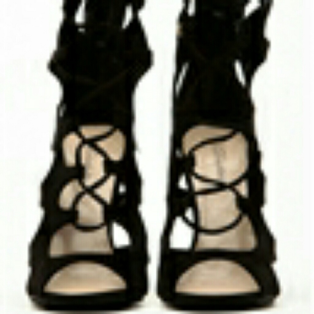 Breckelle Roma-21 suede gladiator peep toe Sandals