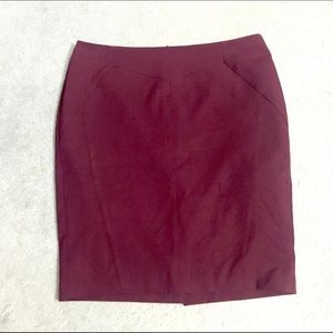 Worthington burgundy pencil skirt