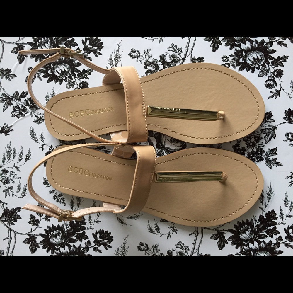 Nude BCBG Bobbins Women's Sandals Size 7