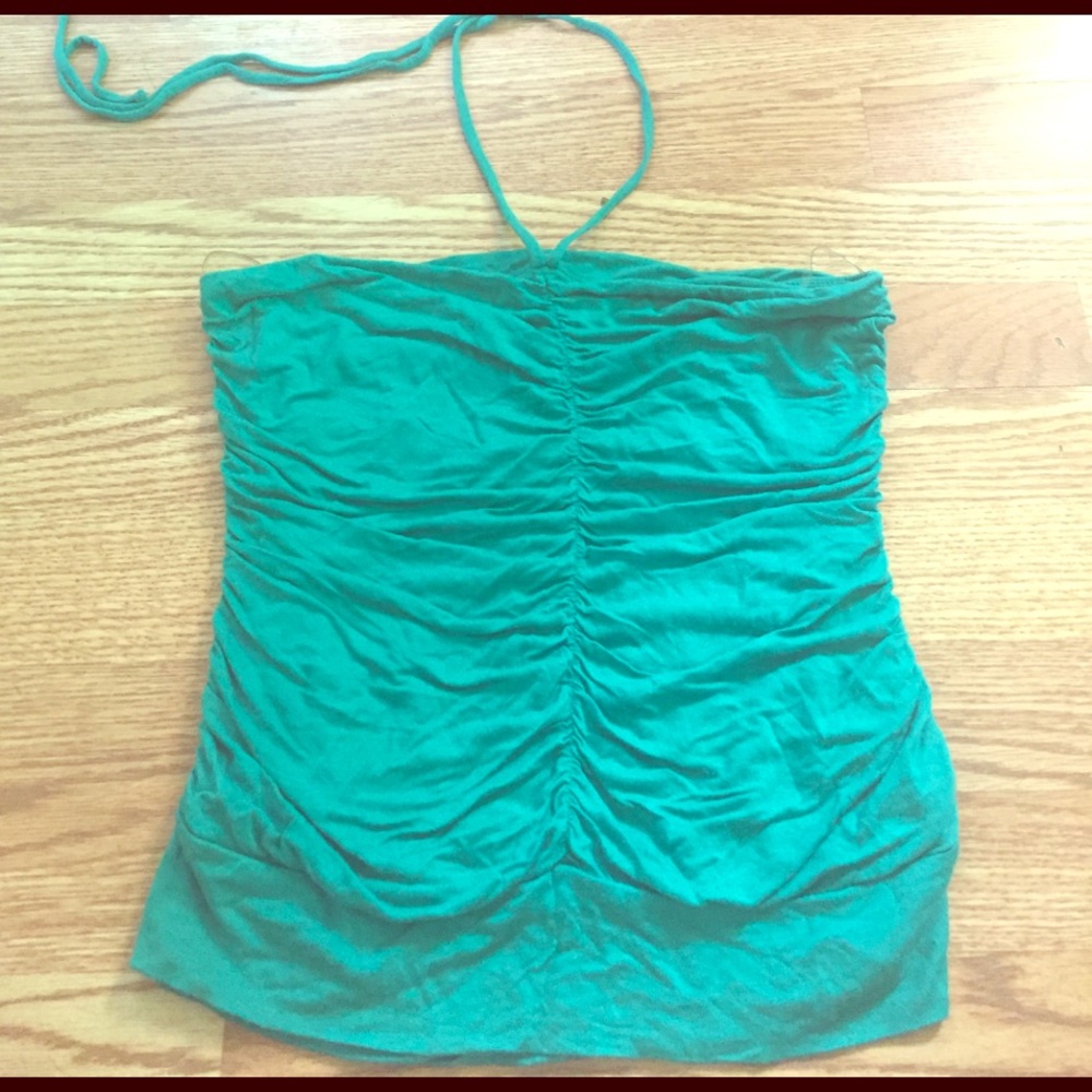 Turquoise halter top