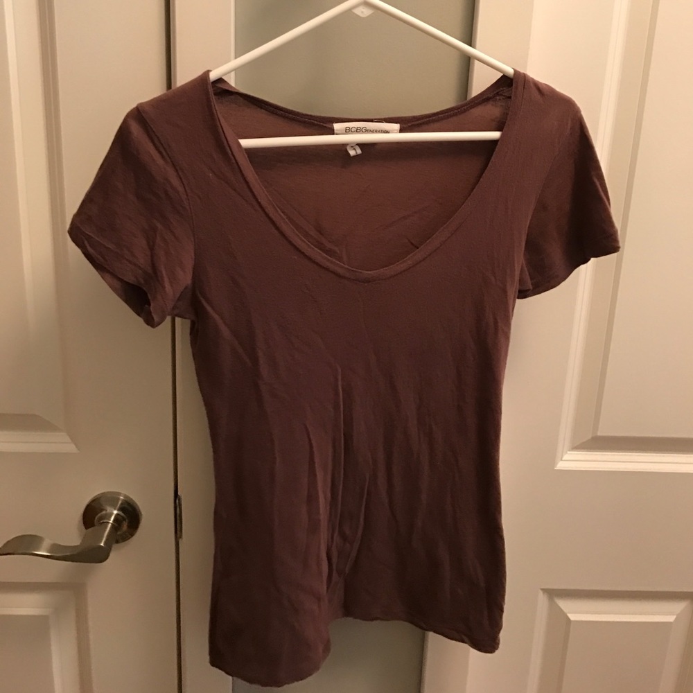 Very Soft Purple Mauve V-Neck Tee