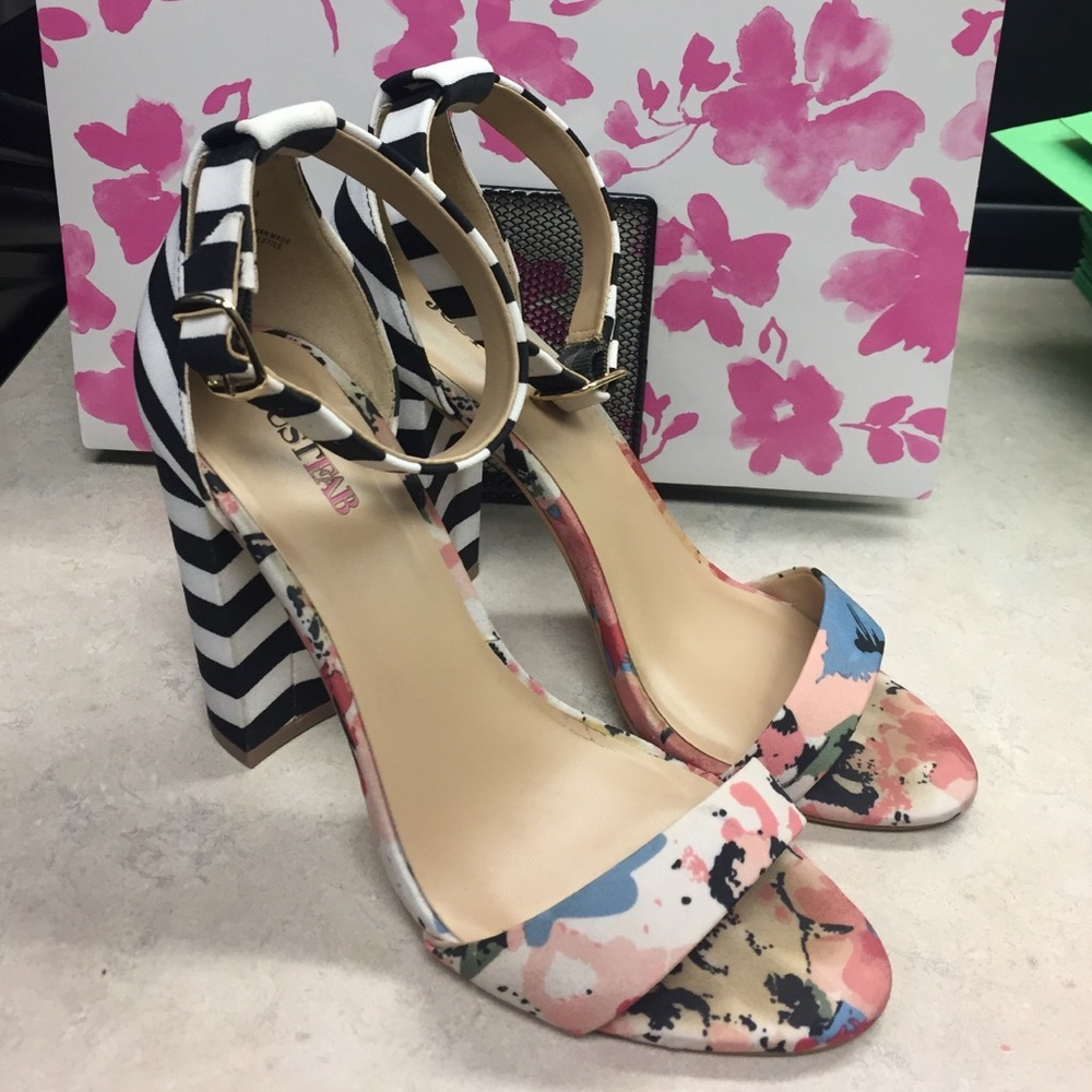 Floral & Striped Sandal